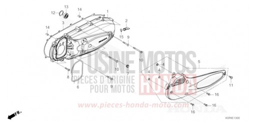 LEFT SIDE COVER SH125ADP de 2023